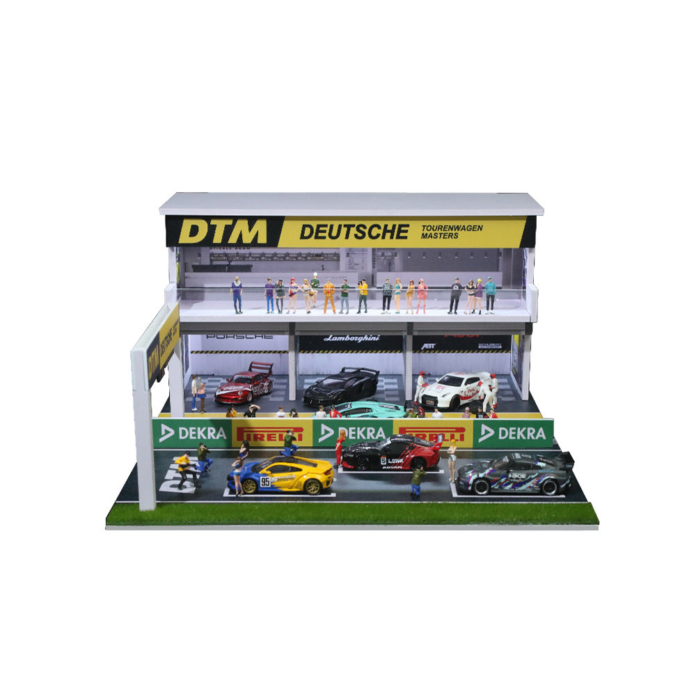 Huiyi MoreArt 1:64 DTM Racing Track Diorama with Lights