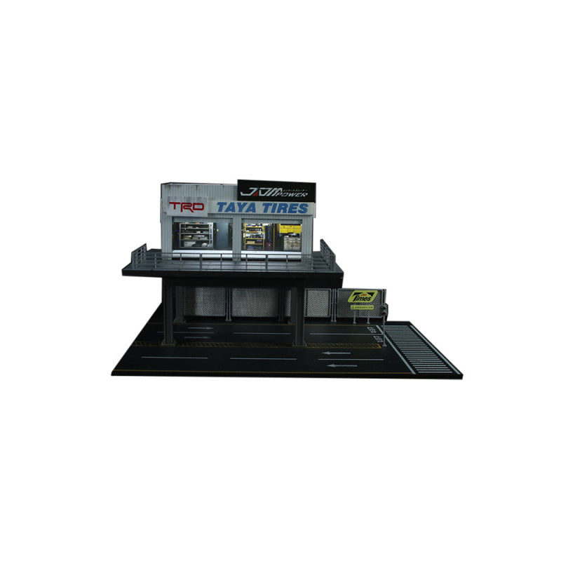 MoreArt 1:64 Repair Shop & Steel Platform Garage Scene Model MODCOLS