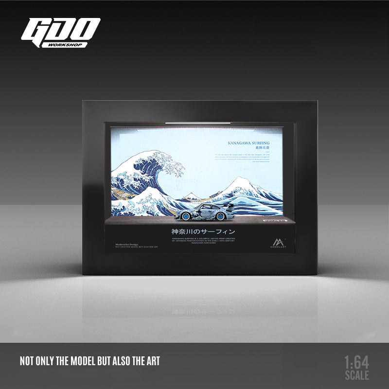 TM X GDO 1:64 RWB964 The Great Wave off Kanagawa Die cast Model MODCOLS