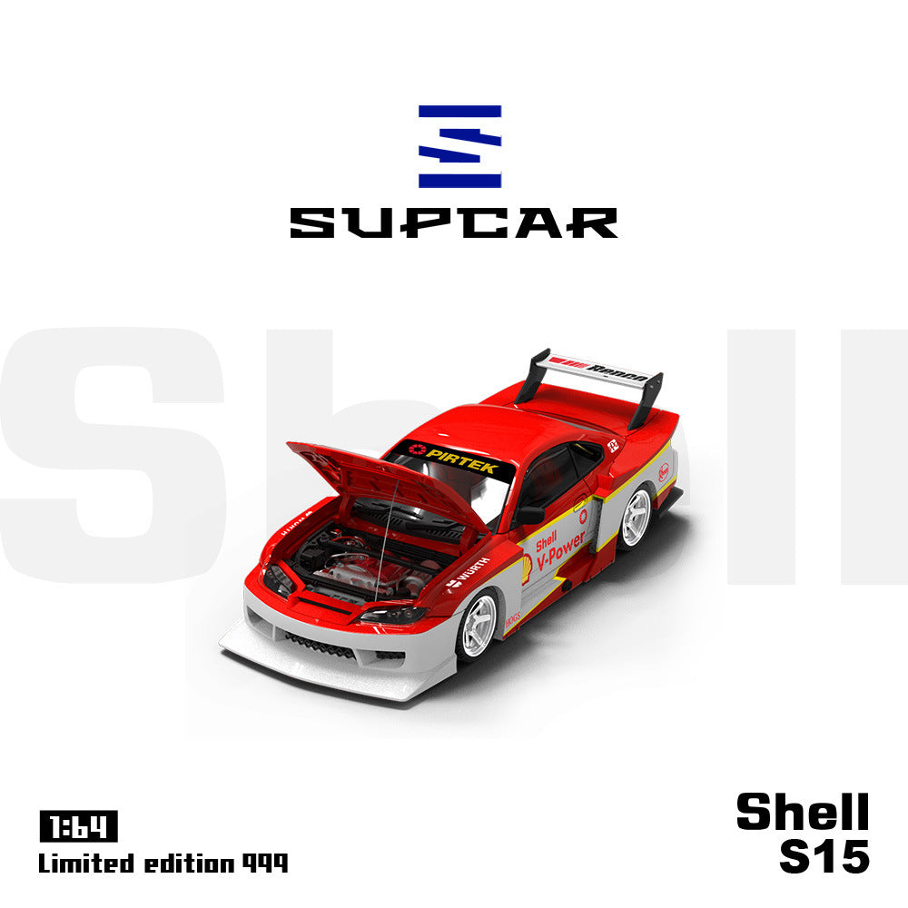 SUPCAR 1:64 Nissan S15 Shell & Gulf Oil Die cast Model MODCOLS
