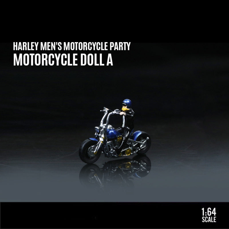 MoreArt 1:64 Harley Biker Gang Resin Figure Model MODCOLS