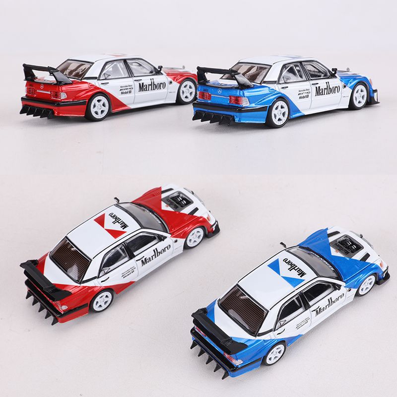 RM Rhino 1:64 Mercedes Benz 190E W201 Widebody Marlboro Edition Diecast Model MODCOLS