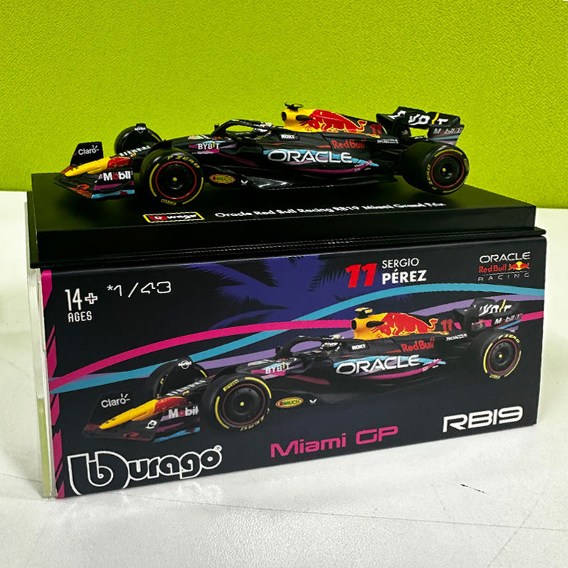 Bburago 1:43 Red Bull RB19 Miami GP 2023 F1 Diecast Model MODCOLS