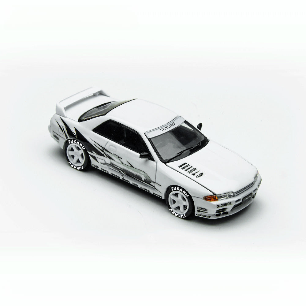 TimeMicro 1:64 Nissan Skyline GT R R32 Los Santos Drift Model MODCOLS