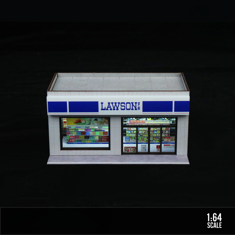 MoreArt 1:64 7 ELEVEN 711 Lawson Convenience Store Scene Model MODCOLS