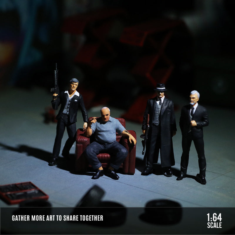 MoreArt 1:64 Gang Leader Figure Set Resin Model MODCOLS