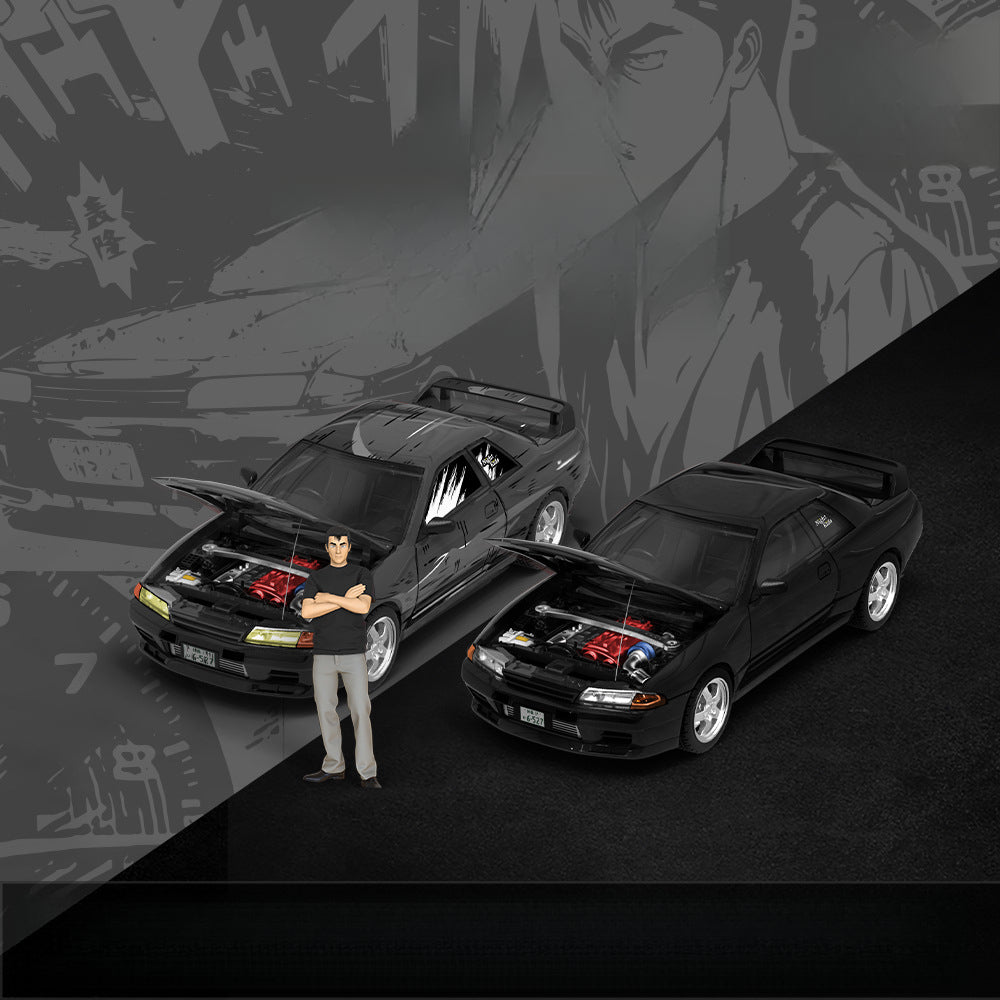 TimeMicro 1:64 Nissan GTR32 Initial D Manga Edition Diecast Model Car