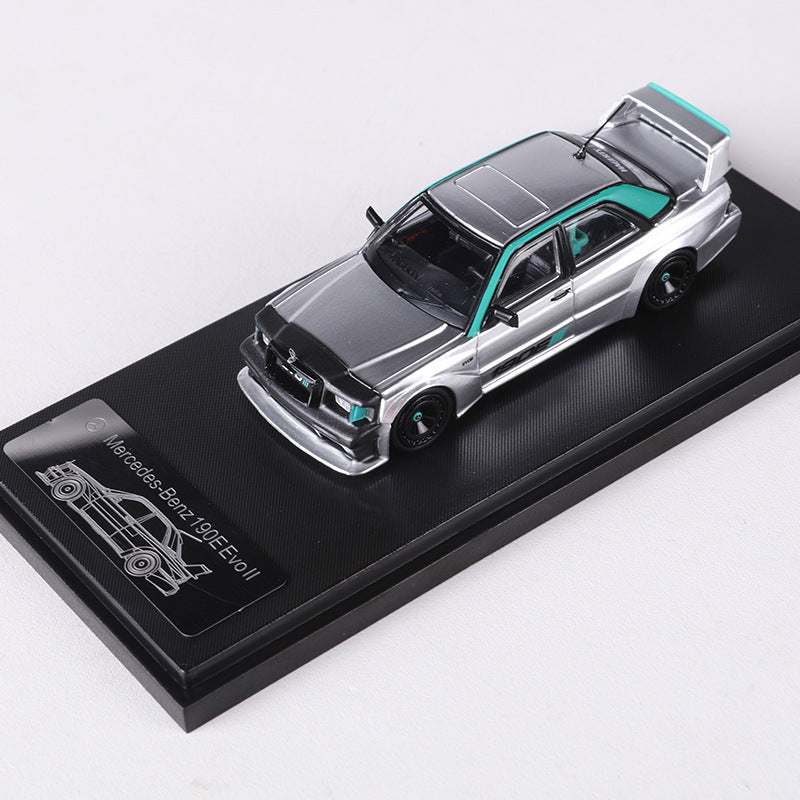 RM Rhino 1:64 Mercedes Benz 190E EVO II Widebody Custom Diecast Model MODCOLS