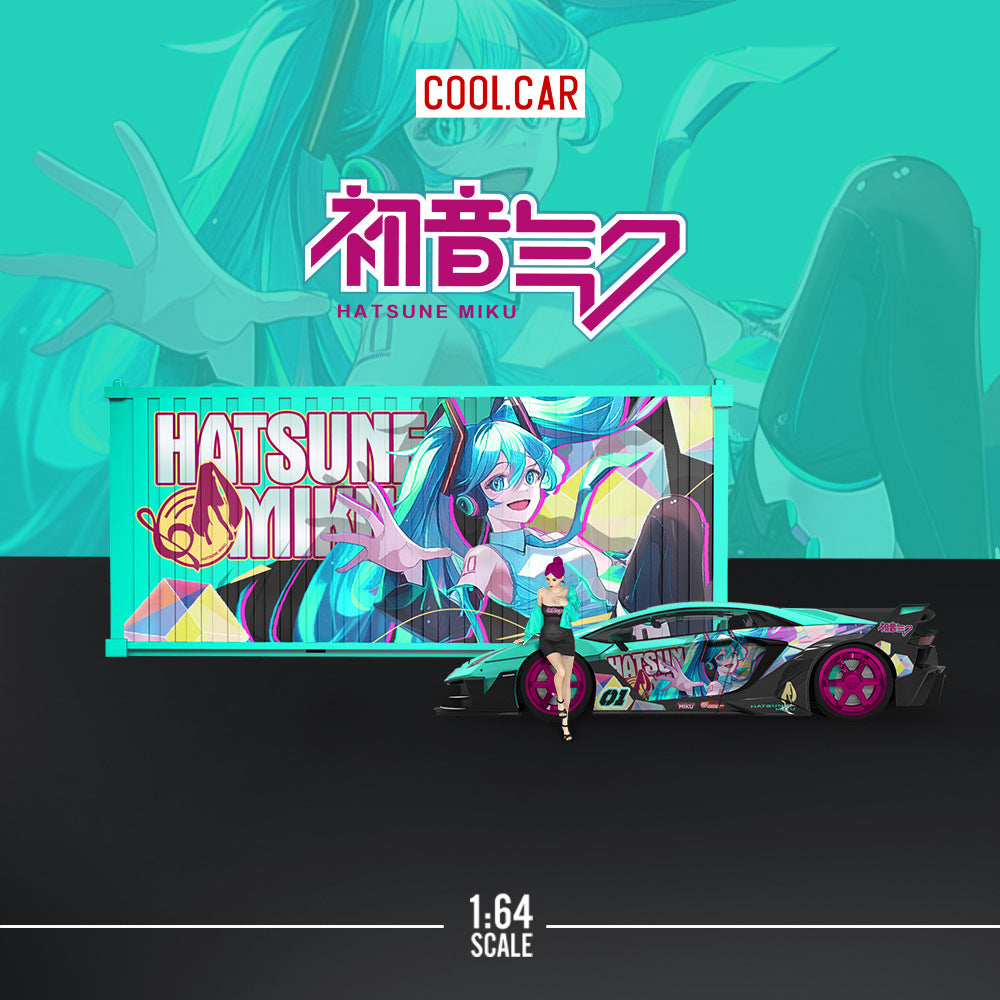 Cool Car 1:64 Lamborghini GTEVO Hatsune Miku Edition Diecast Model MODCOLS