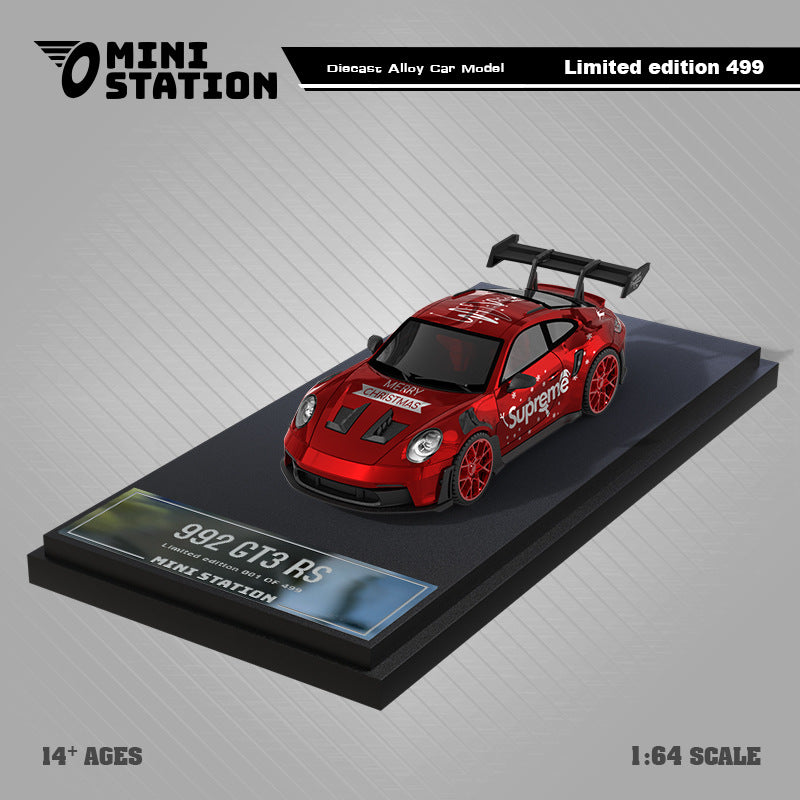 MS 1:64 T1/964/992 Metallic Red SUP 2024 Christmas Diecast Model MODCOLS