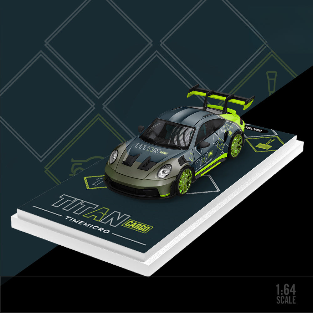 TimeMicro 1:64 Porsche 992 GT3 RS TITAN Diecast Model MODCOLS