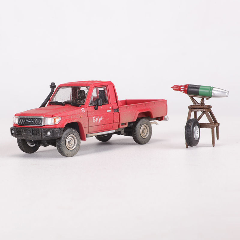 Hobby Fans 1:64 Toyota Land Cruiser LC79 War Pickup Diecast Model MODCOLS