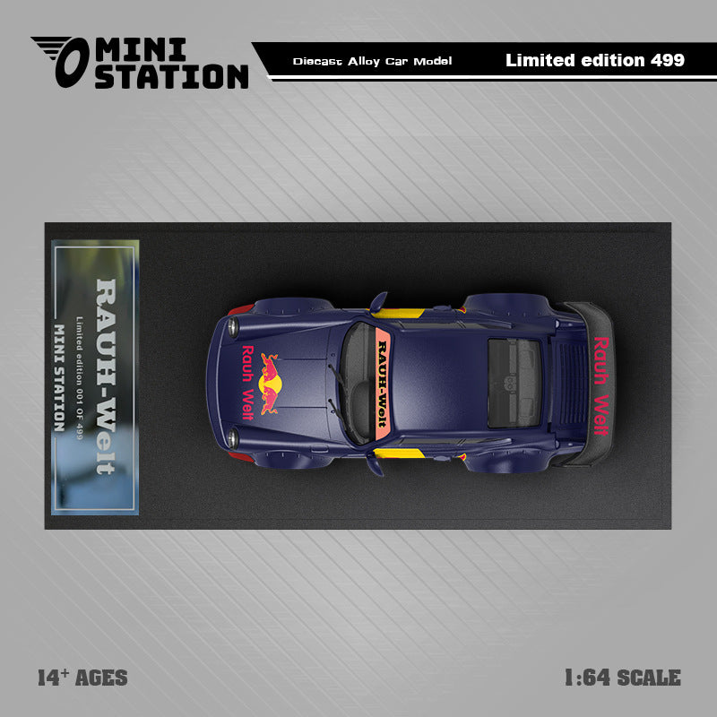 1:64 RWB964 Red Bull No.33 Die cast Alloy Car Model – Mini Station MODCOLS