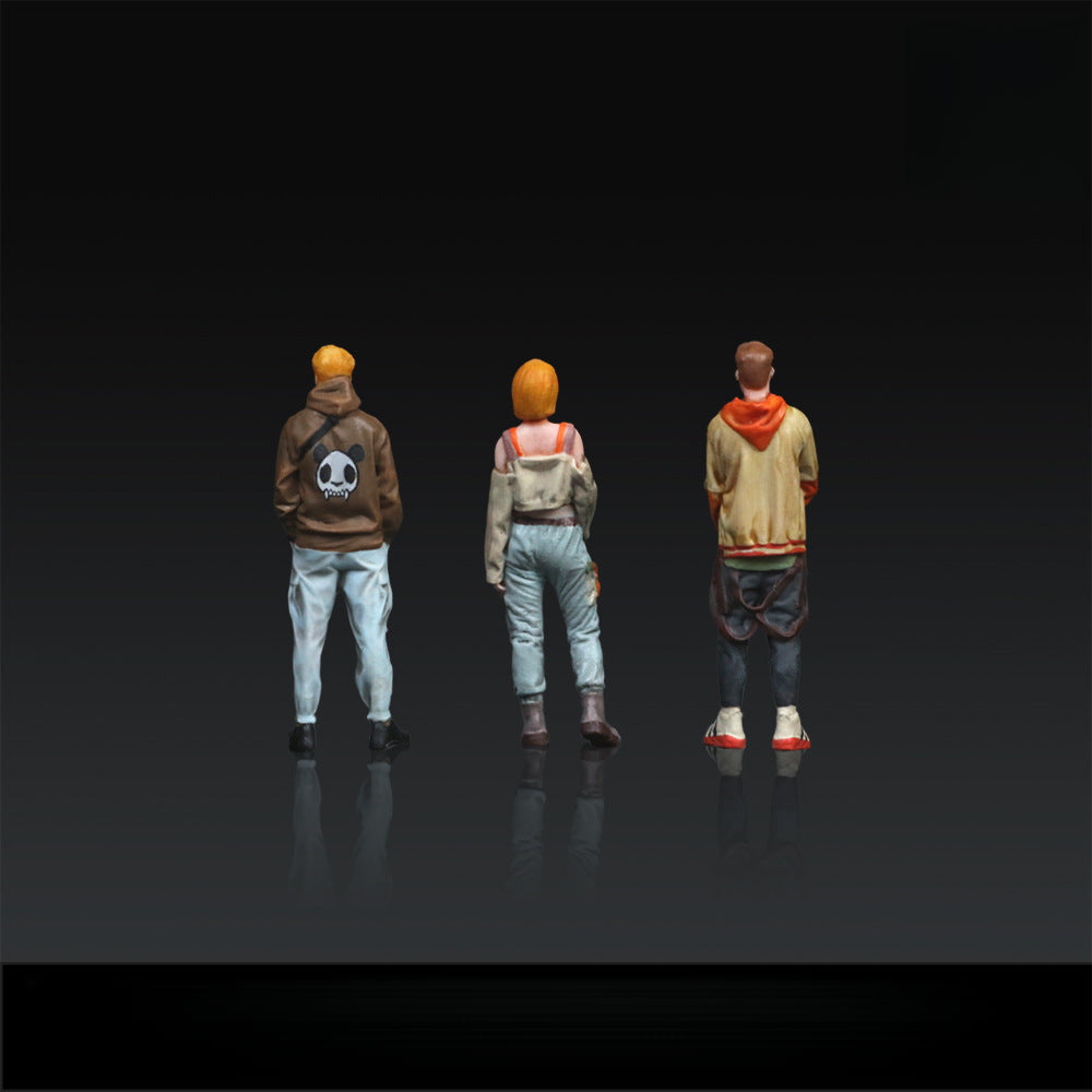 MoreArt 1:64 Trendy Man & Woman Resin Figurine Set