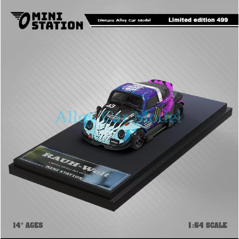 TimeMicro 1:64 RWB Beetle Diecast Model – Solid Color MODCOLS