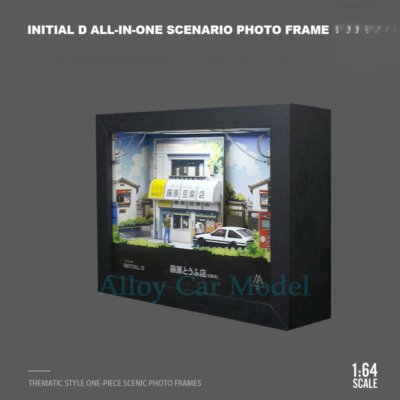 Modelart 1:64 Initial D Light Up Scene Frame 3D Model MODCOLS