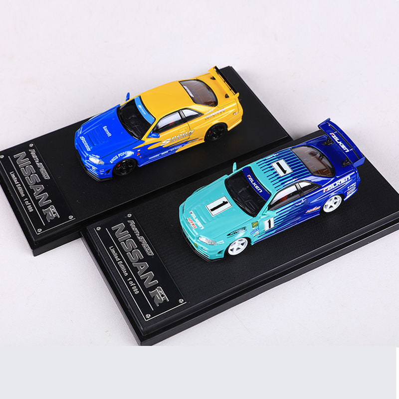 Fast Speed FS 1:64 Nissan Skyline R34 Spoon Falken Diecast JDM Collectible MODCOLS