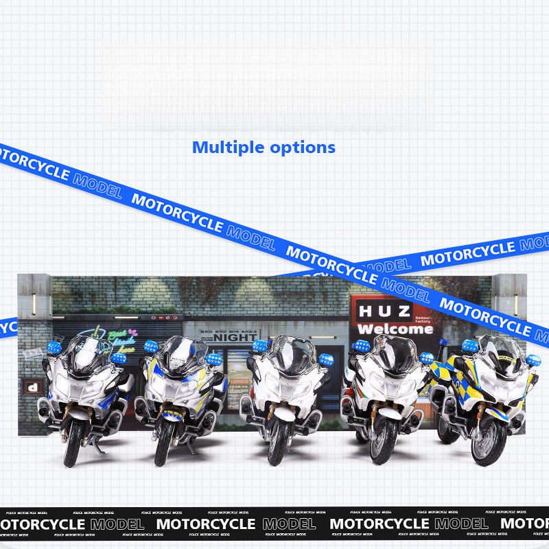 Maisto 1:18 BMW R1200RT & Yamaha FJR1300A Police Motorcycle Models MODCOLS