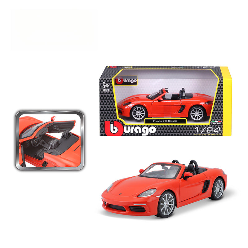 Bburago 1:24 Porsche 718 Convertible Diecast Model Car MODCOLS
