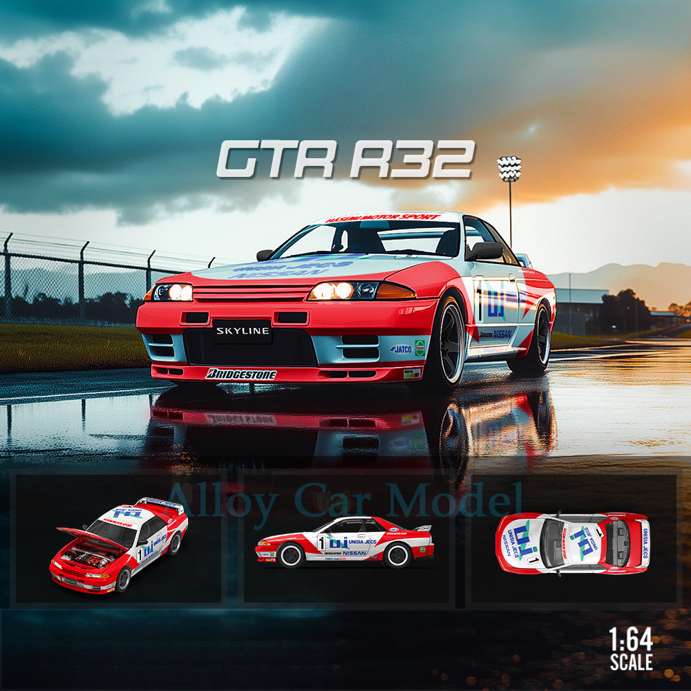 TimeMicro 1:64 Nissan GTR32 Racing Livery Die MODCOLS