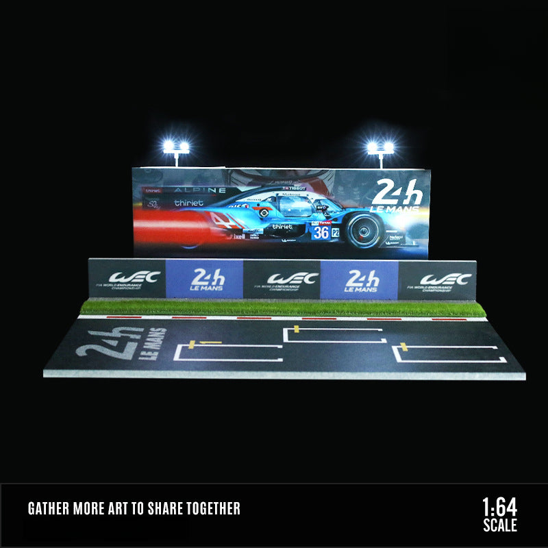 MoreArt 1:64 Le Mans Lighted Racing Diorama – Modular Garage Display MODCOLS