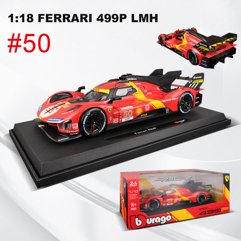 Bburago 1:18 Ferrari Le Mans 499P Ye Yifei No. 83 Die cast Car Model MODCOLS
