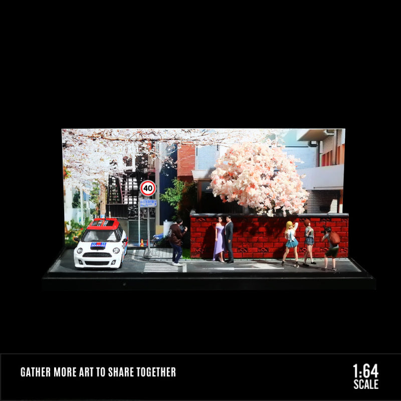 MoreArt 1:64 SAKURA STRASSE Street Scene Handcrafted Diorama MODCOLS