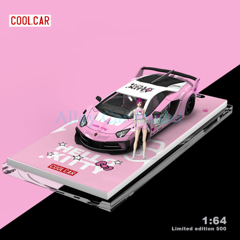 CoolCar 1:64 Lamborghini Kitty Pink Series Diecast Model MODCOLS