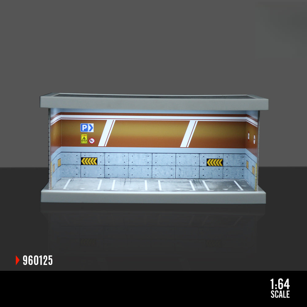 MoreArt 1:64 Underground Parking Garage Light Up Diorama MODCOLS