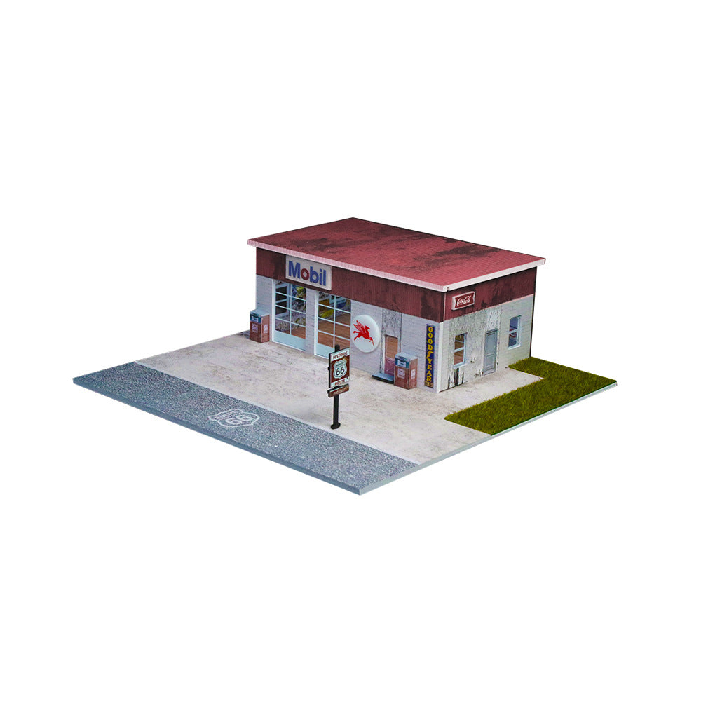 MoreArt 1:64 Route 66 Light Up Diorama Scene Model MODCOLS