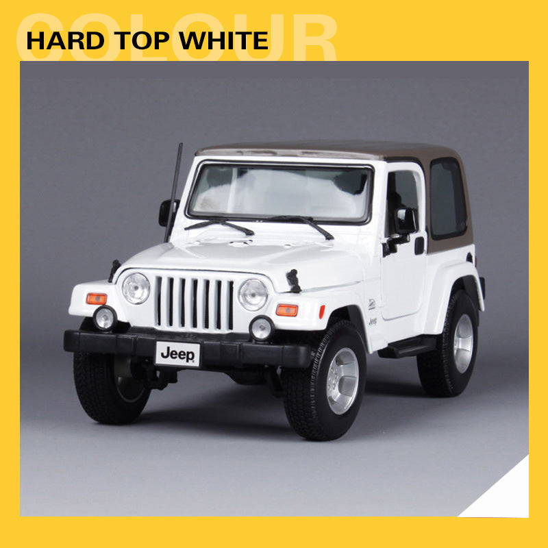 Maisto 1:18 Jeep Wrangler Sahara Diecast SUV Model MODCOLS