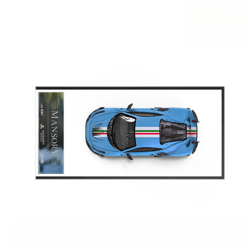 AM Ferrari F8XX Diecast Car Model – Red Blue & Chameleon MODCOLS
