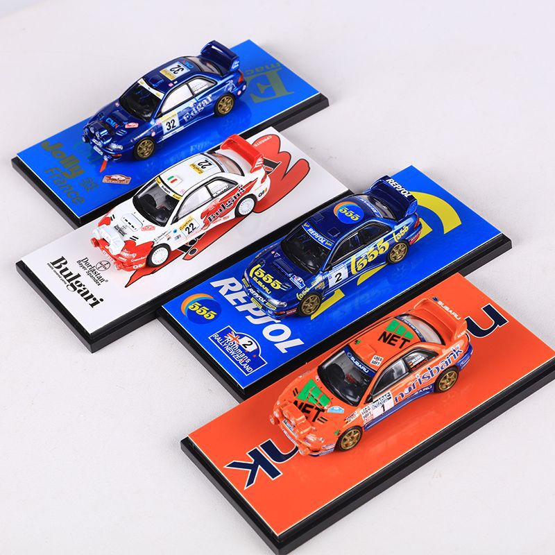 Fineworks 1:64 Subaru WRC Rally Car Diecast Model MODCOLS