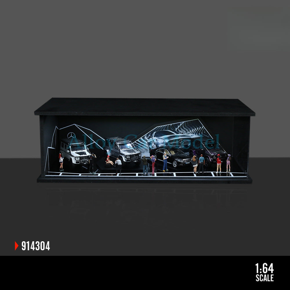 MoreArt 1:64 Showroom Series Lighted DIY Display Scene MODCOLS