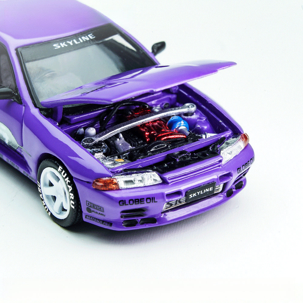 TimeMicro 1:64 Nissan Skyline GT R R32 Los Santos Drift Model MODCOLS