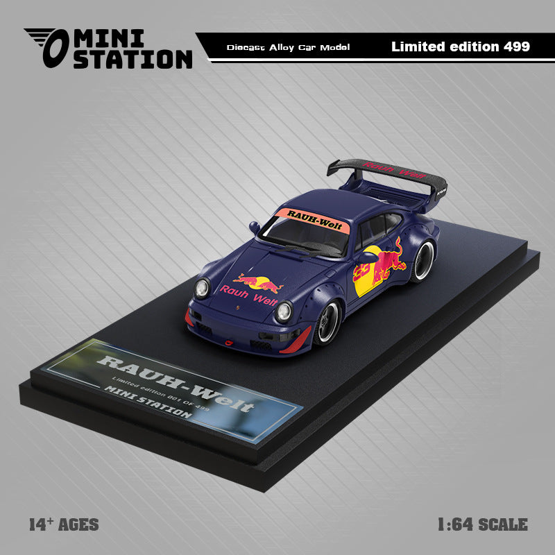 1:64 RWB964 Red Bull No.33 Die cast Alloy Car Model – Mini Station MODCOLS