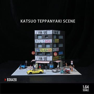 MoreArt 1:64 Katsuo Teppanyaki & Curry Shop Light Up Scene Model MODCOLS
