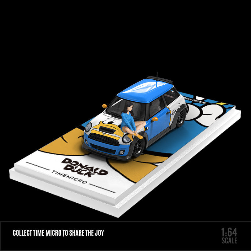 TimeMicro 1:64 BMW MINI COOPER Donald Duck Diecast Model MODCOLS