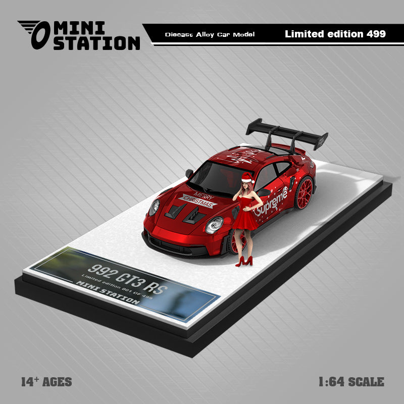 MS 1:64 T1/964/992 Metallic Red SUP 2024 Christmas Diecast Model MODCOLS