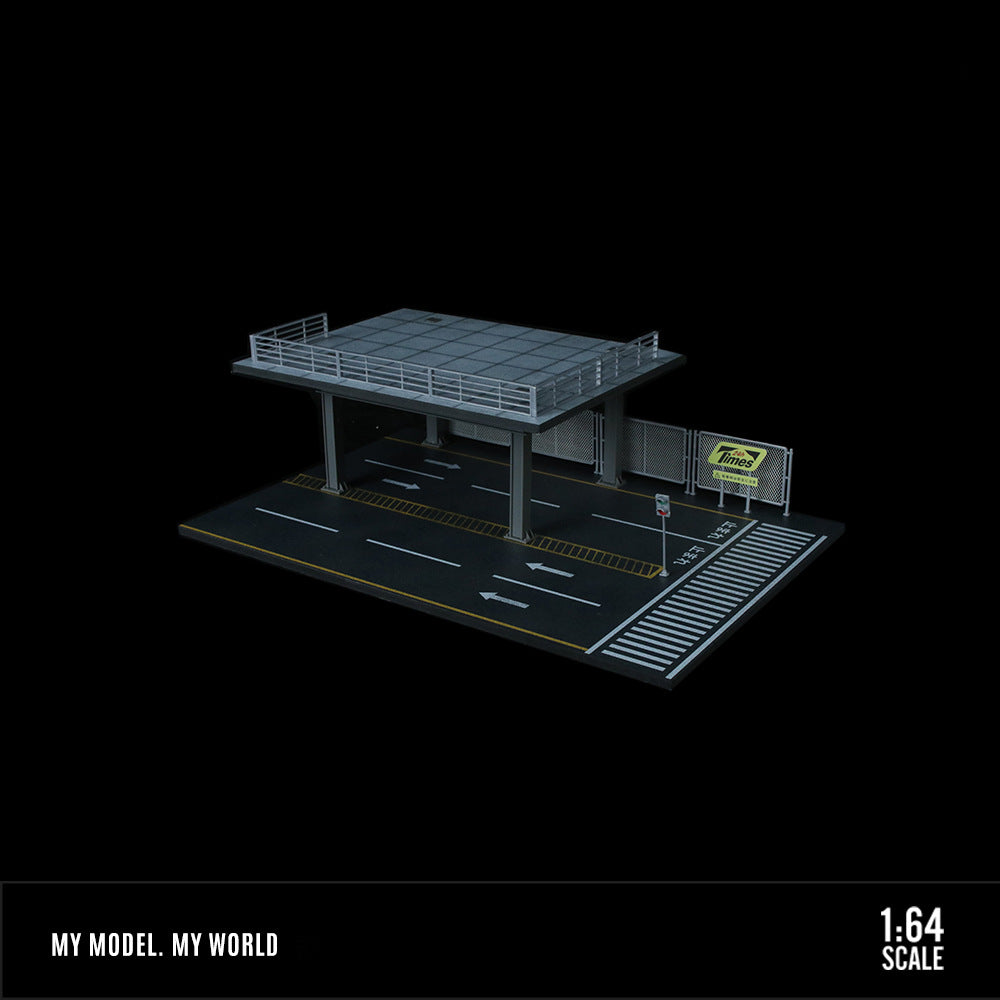 MoreArt 1:64 Repair Shop & Steel Platform Garage Scene Model MODCOLS