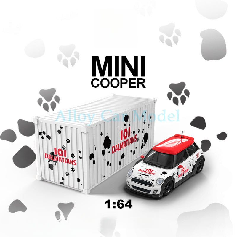 TM & Influencer Collab 1:64 BMW MINI Dalmatian Edition Die Cast Model MODCOLS