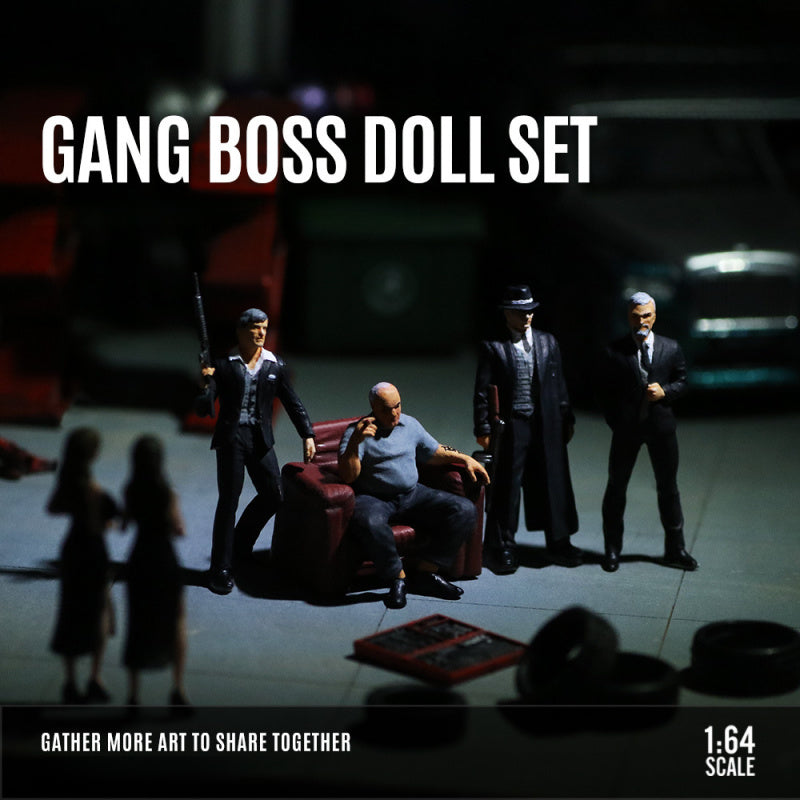 MoreArt 1:64 Gang Leader Figure Set Resin Model MODCOLS