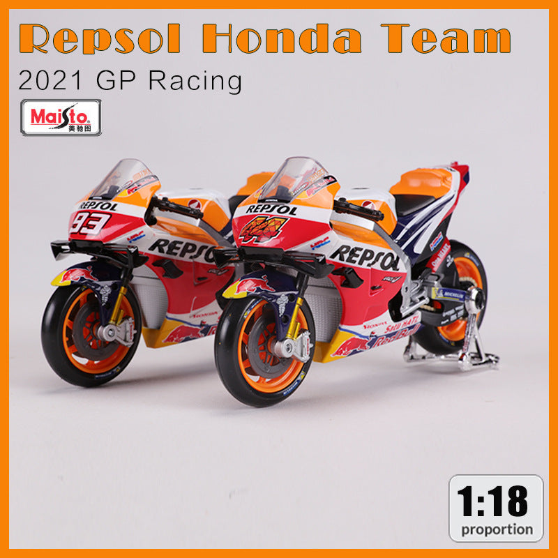 Maisto 1:18 Repsol Honda Team MotoGP Racing Motorcycle Diecast Model MODCOLS