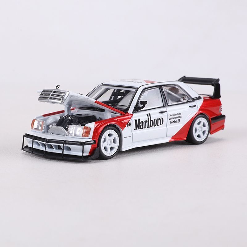 RM Rhino 1:64 Mercedes Benz 190E W201 Widebody Marlboro Edition Diecast Model MODCOLS