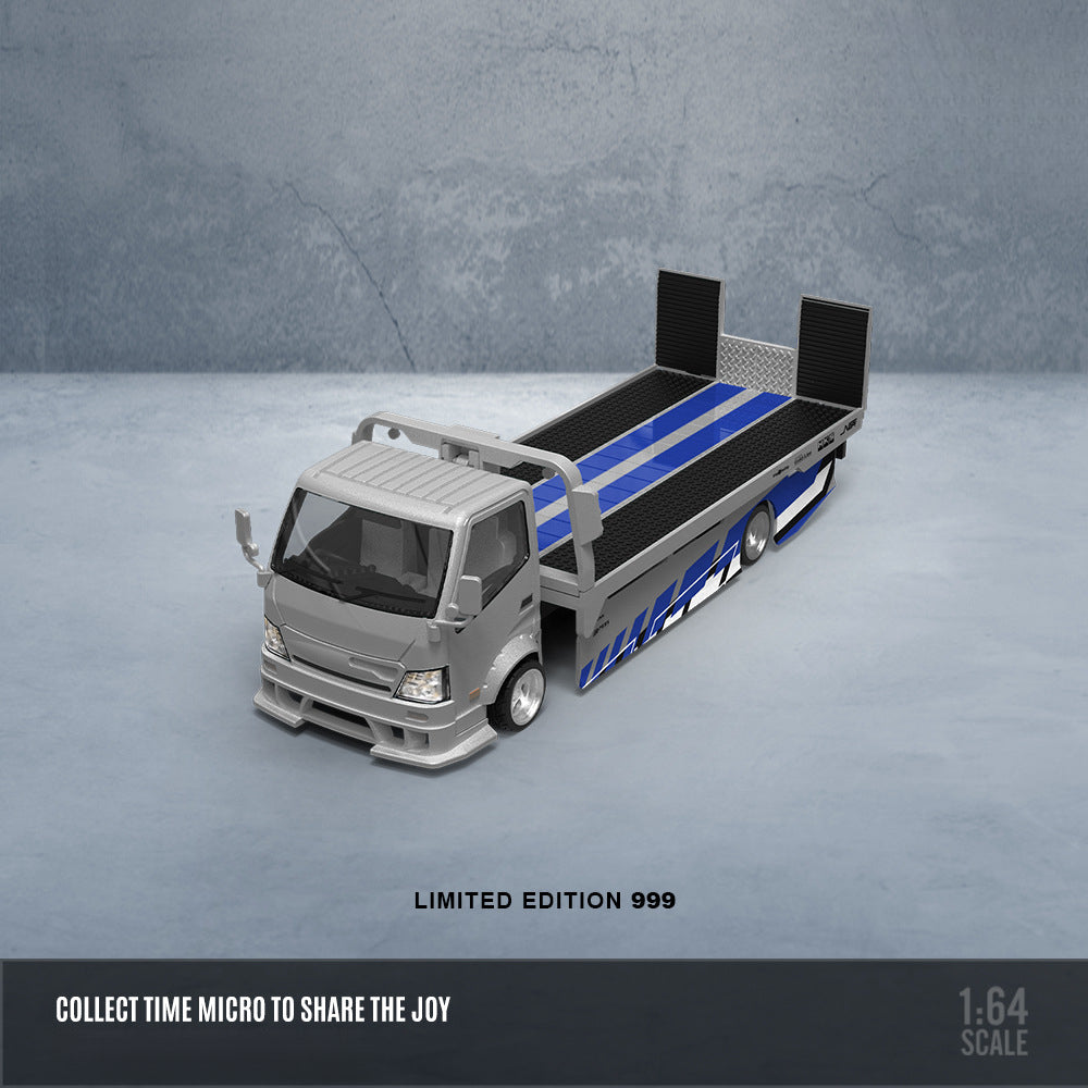 TIMEMICRO 1:64 Nissan GTR35 & H300 Flatbed Diecast Car Model MODCOLS