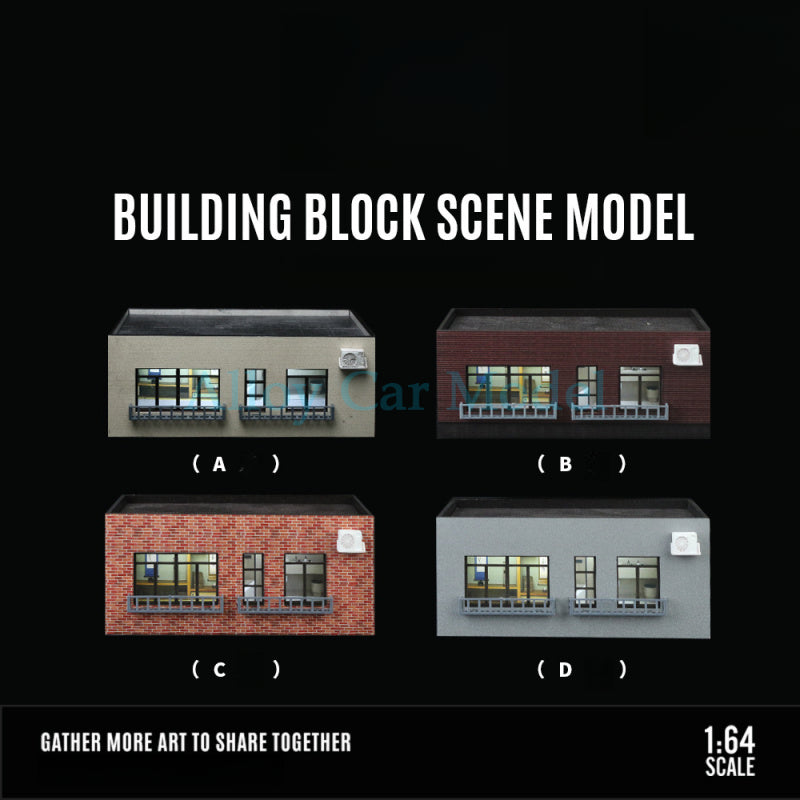 MoreArt 1:64 Building Block Scene Model Diecast Display Diorama MODCOLS