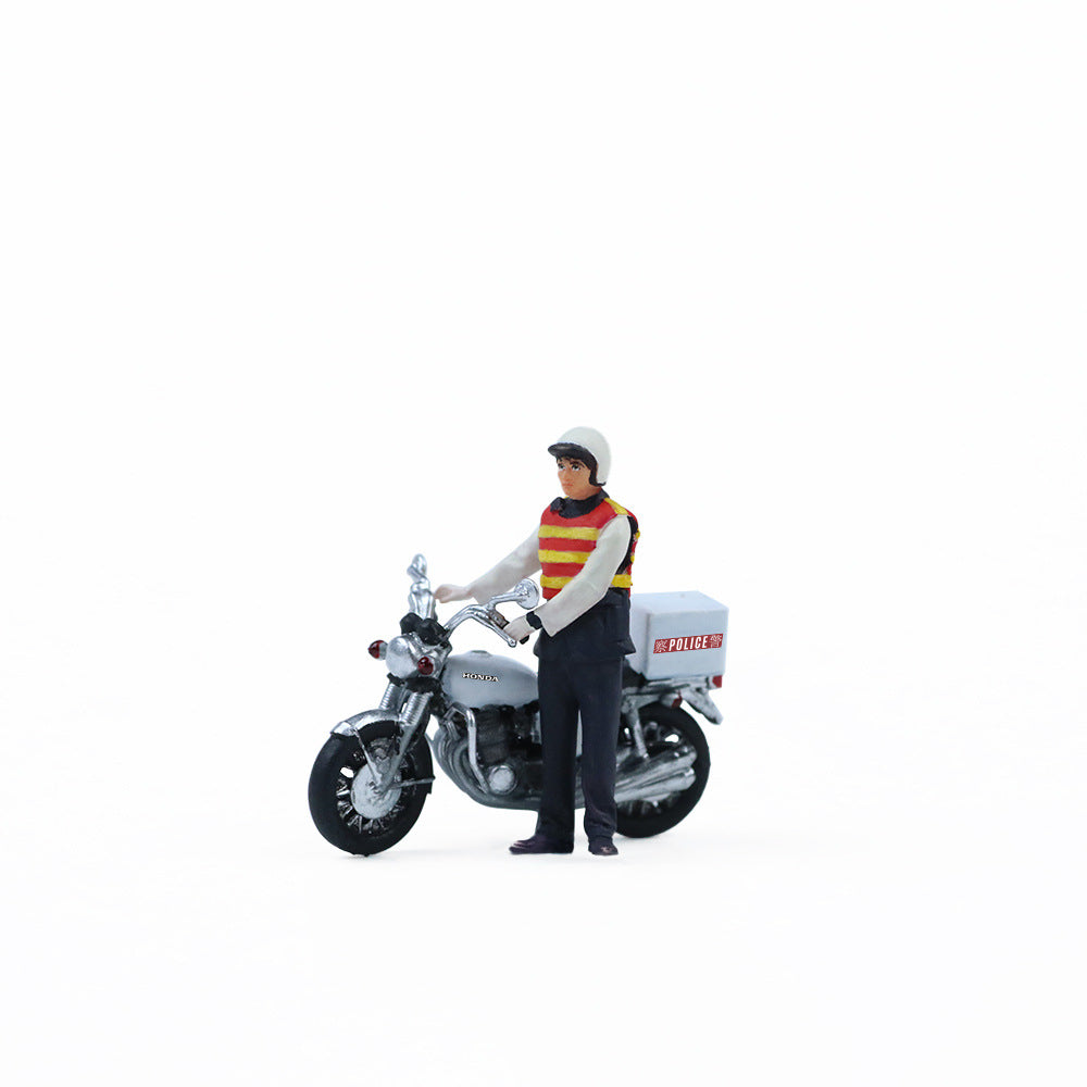 MoreArt 1:64 Tribute to Classic Hong Kong Traffic Police Motorcycle Figure MODCOLS