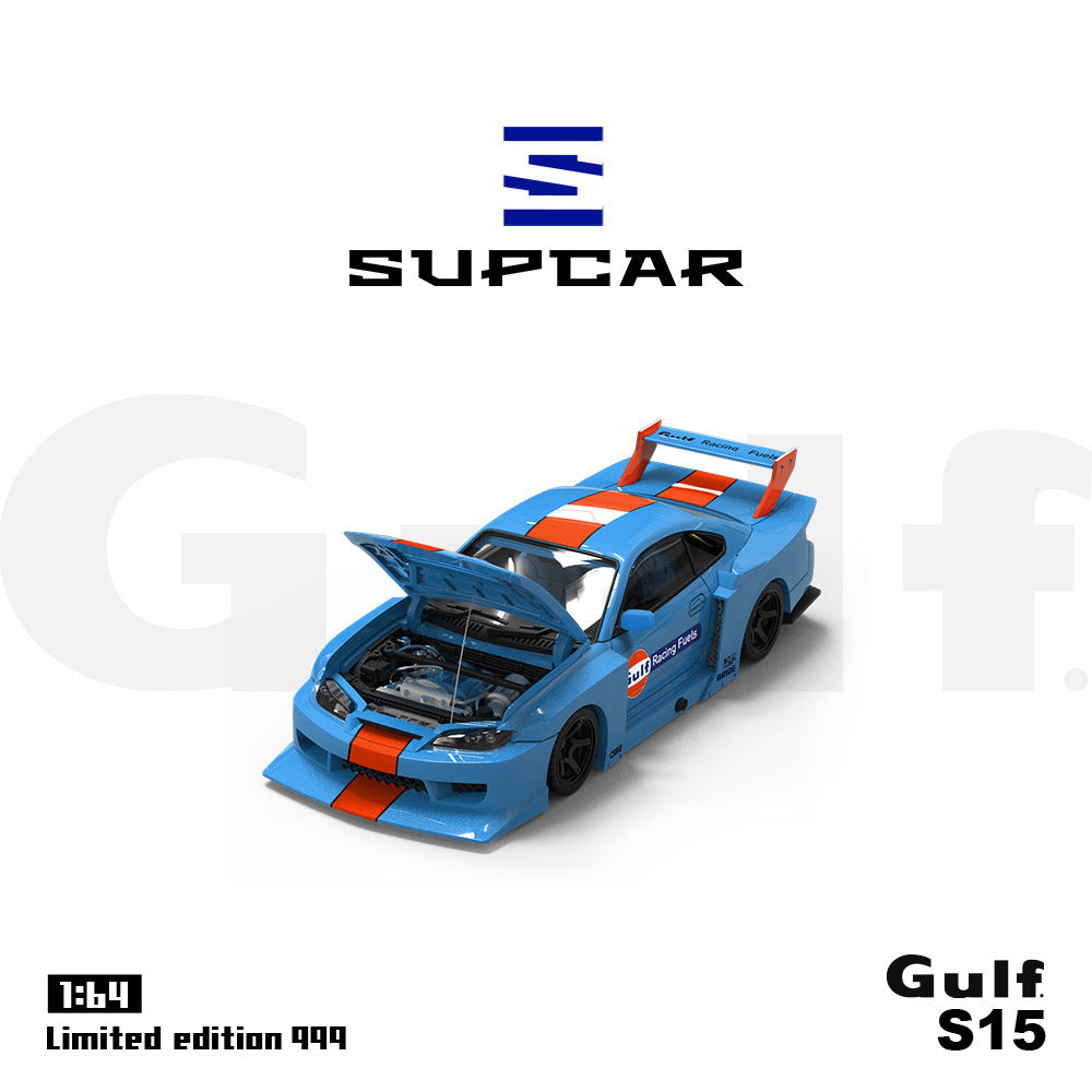SUPCAR 1:64 Nissan S15 Shell & Gulf Oil Die cast Model MODCOLS