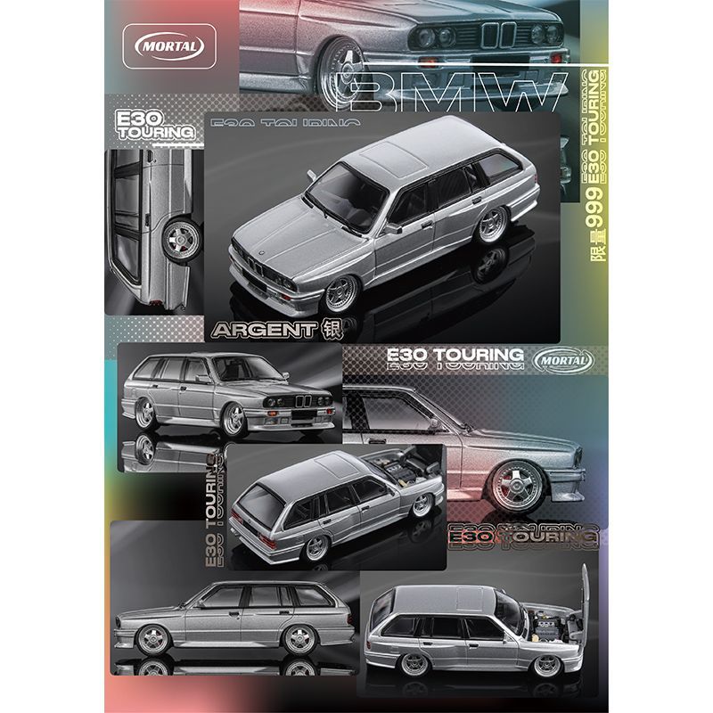 Mortal 1:64 BMW E30 Diecast Model with Opening Doors MODCOLS