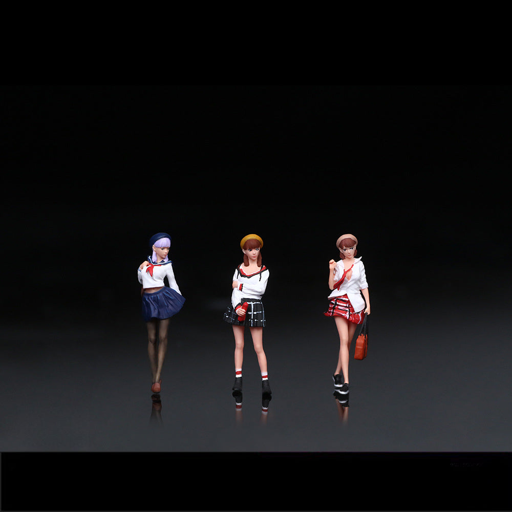 MoreArt 1:64 JK Girl Resin Figurine – Collectible Miniature